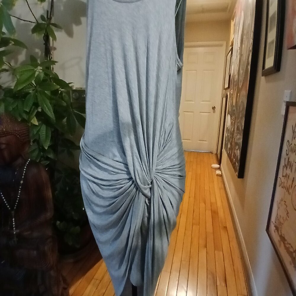 Ruched The Vanity Room Grey Dress!